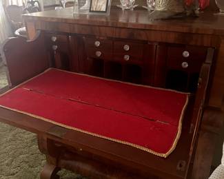 French imported antique Empire Scroll Form Sideboard 