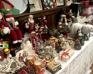 Holiday decor, Christmas, Easter, Thanksgiving, Halloween items available in abundance. 