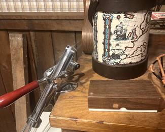 Wine charger and bottle opener.