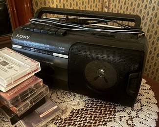 Sony small boom box.