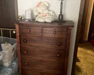 Mahogany highboy dresser. 
