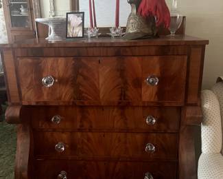1800's Antique Mahogany Empire Dresser