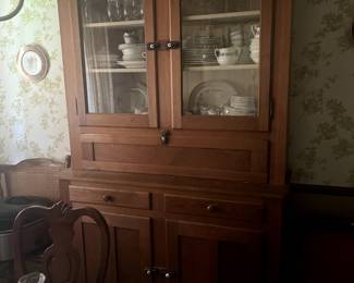 Early American Primitive Oak cabinet