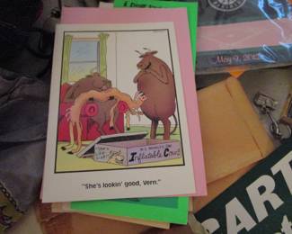 Vintage greeting cards everywhere