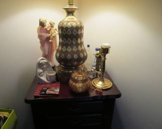 Lamp and religious items