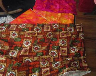 Vintage Hawaiian fabrics - a room full of vintage fabrics, notions, patterns, buttons, trims, patches and more.