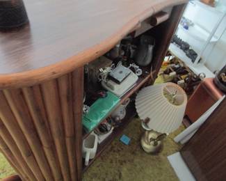 Back side of tiki bar