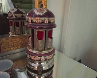 Antique Reuge Musical Cigarette Carousel