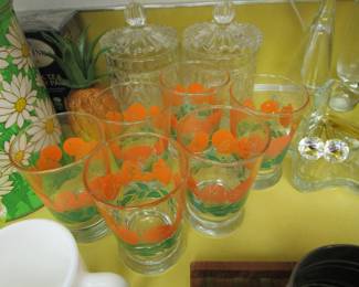 Vintage juice glasses