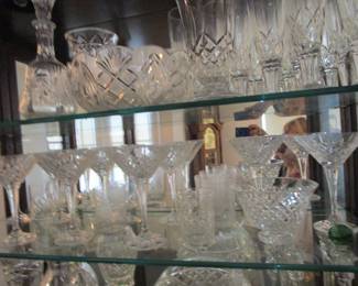 Lots of waterford and other crystal