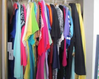 Tons of clothes, more than a department store. Closets PACKED
