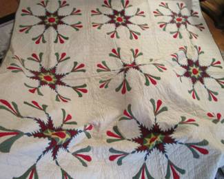 Perfect large antique quilt