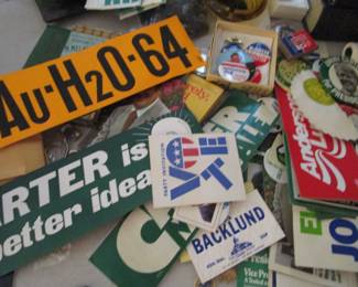 Stickers, paper and more (above GOLDWATER)