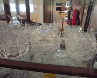 Lots of waterford and other crystal