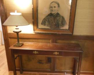 side table and great grandma