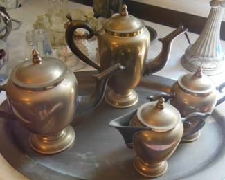 brass tea set
