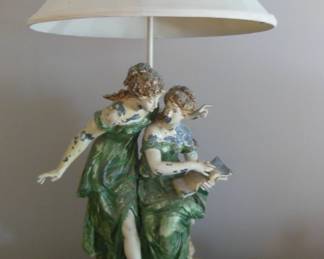 vintage figural lamp