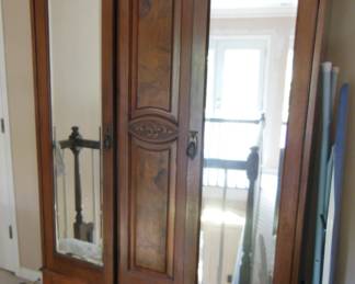 wardrobe with mirrors