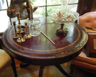 large round side table