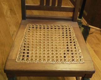 unique cane seat chair