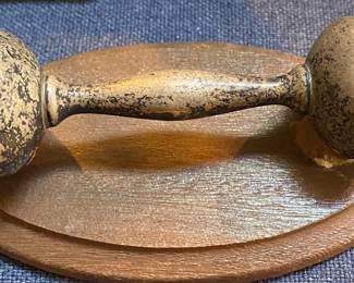 Mounted Sterling Baby Rattle