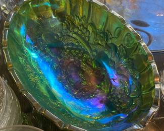 Vintage Carnival Glass Bowl