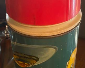 1950's Metal Spaceship Thermos