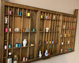 Hanging Shelf with Thread and Smalls