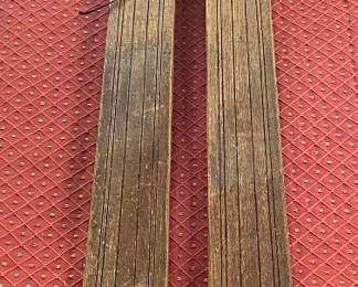 Antique Wooden Snow Skis