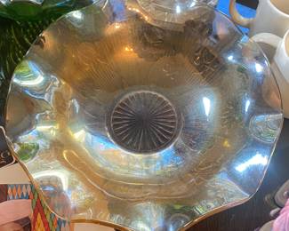 Iris and Herringbone Bowl