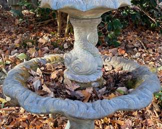 Cement Bird Bath