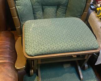 Glider Rocker and Ottoman