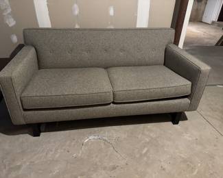 ROOM AND BOARD TWO SEAT SOFA , GREY UPHOLSTERY    BUY IT NOW!!!   $800.00 