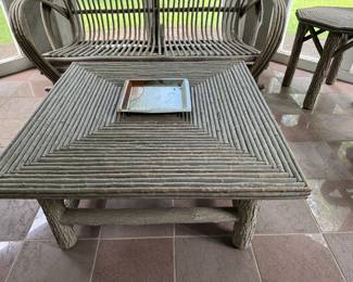 WILLOW COFFEE TABLE    36" SQUARE   BUY IT NOW!  $400.00  