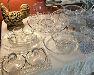 LARGE collection of vintage IMPERIAL CANDLEWICK glassware.
