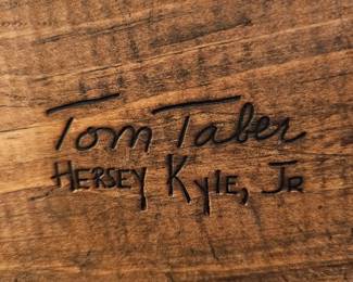 NUMEROUS carved & painted signed TOM TABER birds including a rare Bald Eagle.