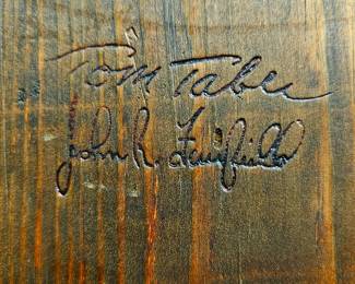 NUMEROUS carved & painted signed TOM TABER birds including a rare Bald Eagle.