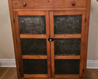 Antique pie safe cabinet.