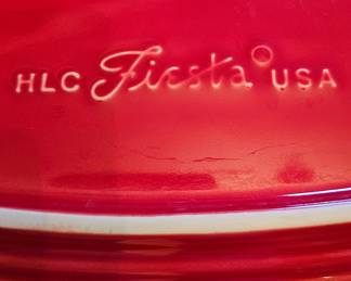Huge mixed lot collection of FIESTA pottery Fiestaware & flatware set.