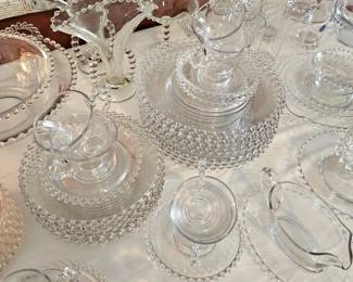 LARGE collection of vintage IMPERIAL CANDLEWICK glassware.
