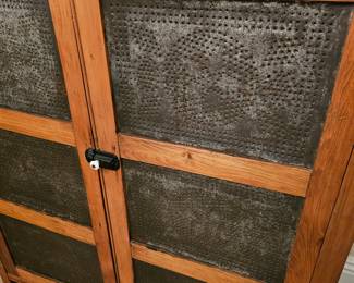Antique pie safe cabinet.