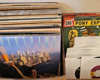 Record albums, 45's & vintage children's records.