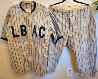 Vintage LB AC ? baseball uniform.