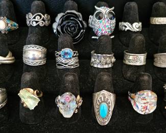 LOTS of sterling silver jewelry.