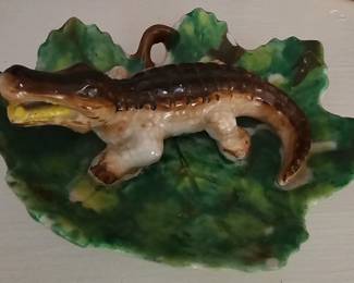 Mid Century Japan Kitsch Florida Gator Tray