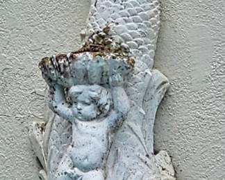 Fantastic Pair of Griffin and Cherubs Water Spouts