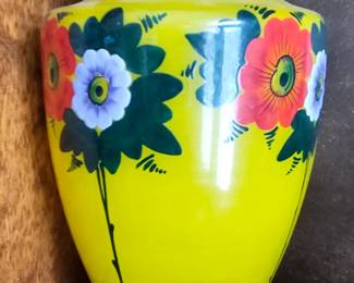 1930's European Hand Painted Vase