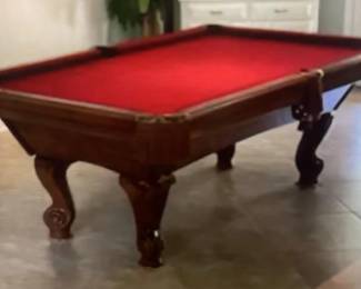Vintage Slate Pool Table with extras