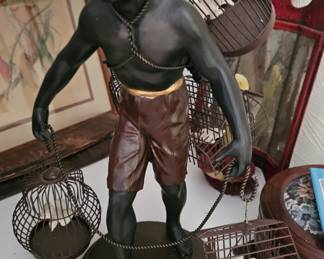 Blackamoor Nubian " The Bird Cage Seller" 