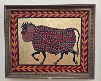 Ron Yrabedra Bull Painting 